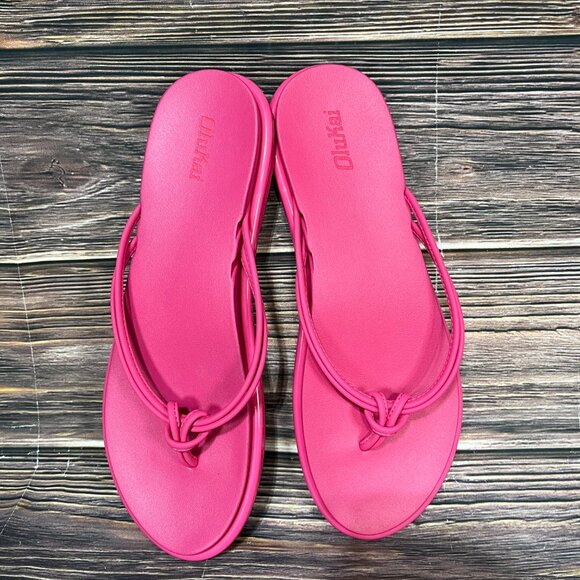 OluKai‎ Aka Women's Flip Flop Sandals Pink - Picture 7 of 8